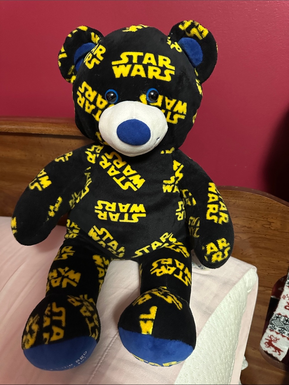 Build-A-Bear Black and Yellow Star Wars Logo Plush